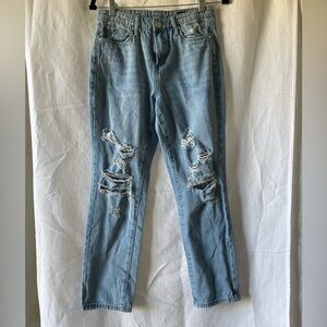 Blank NYC Womens The Madison‎ High Rise Crop Distressed Light Wash Size 26